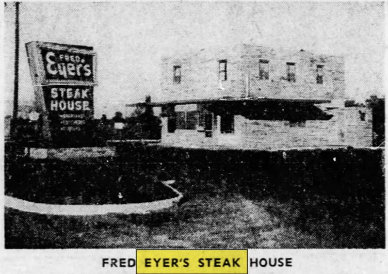 Fred Eyers Steak House (Zum Nordhaus) - Jan 1961 Article (newer photo)